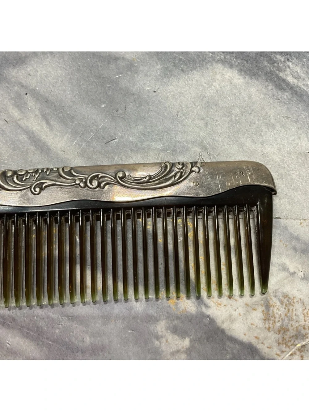 Gorham Sterling Comb Flower Pattern